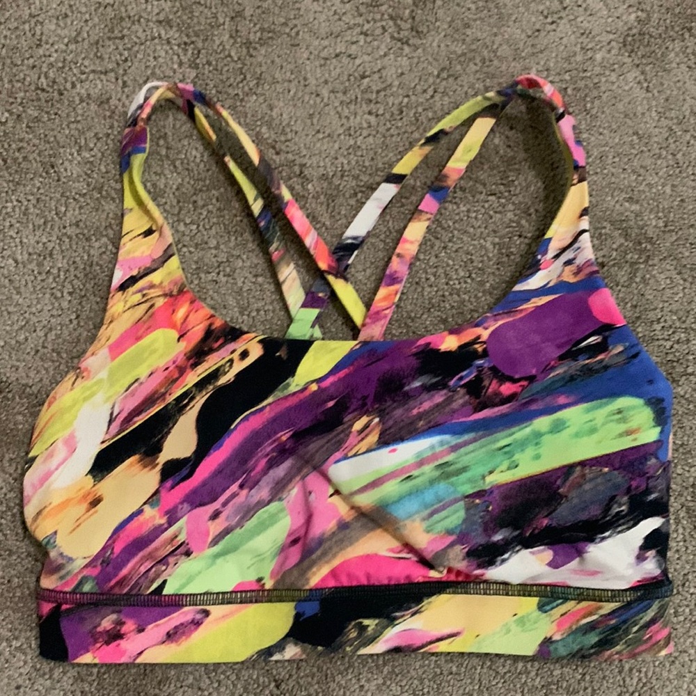 Lululemon ENERGY BRA *MEDIUM SUPPORT, B-D CUP in Catalyst Multi